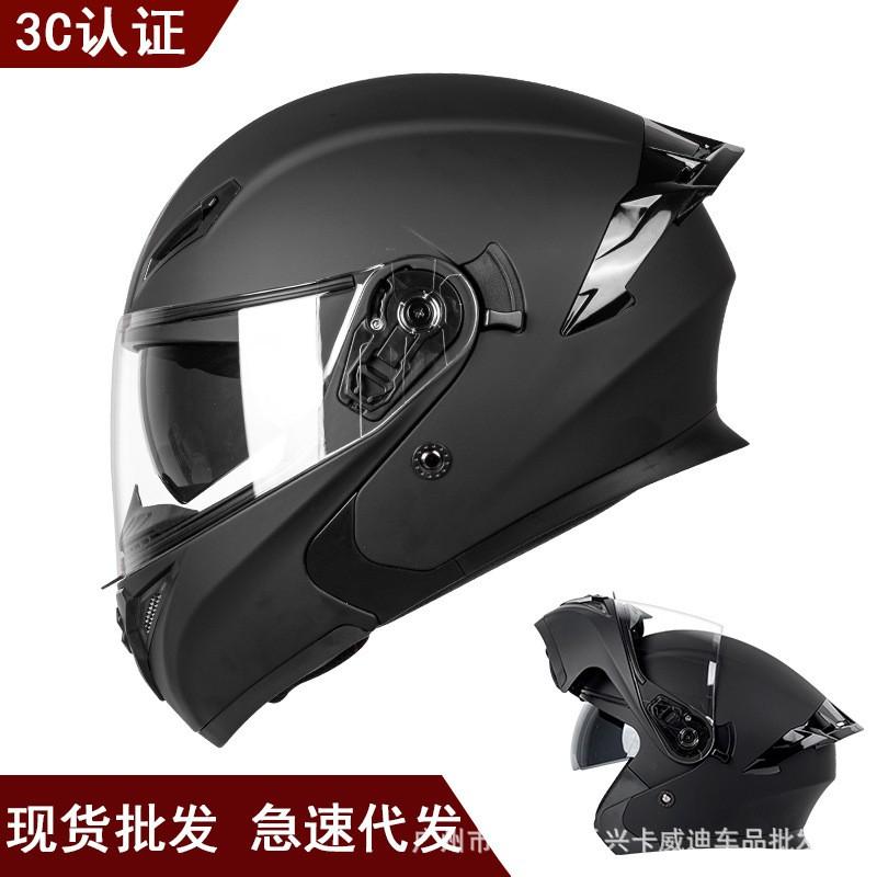 Full Face Motorcycle Helmet With Dual Lens Anti-Fog Visor DOT ECE 3C Certified Unisex Winter Use