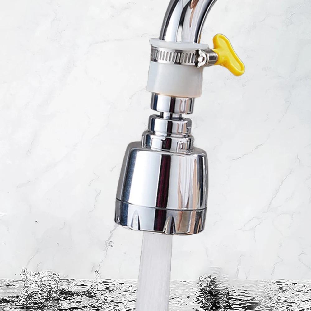 Adjustable Rubber Water Tap Converters with Clamp Faucet Extenders