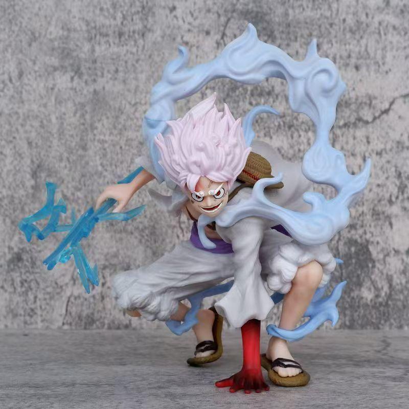 19Cm Anime Luffy One Piece Gear 5 Action Figure Nika Sun God Pvc Collectible Gk Statue Model Decoration Toy For Fans