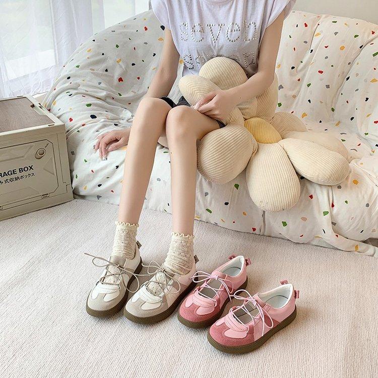 Plateausohlen-Forrest Gump pinke Ballett-Trainingsschuhe Damen Sommer 2025 neue Sport-Mary Jane-Schuhe Damen Casual Einzelne Schuhe