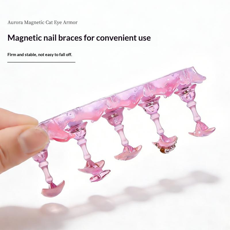 Aurora Flowers Magnetic Nail Tip Display Stand For Manicure Press-On Nails Training Gel Nail Polish Nail Tip Display Tool