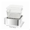 Draining Basket with Lid Stainless Steel Fruit and Vegetable Rinse