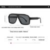 Women's sunglasses, retro large-frame square sunglasses, male and female pilot sunglasses.