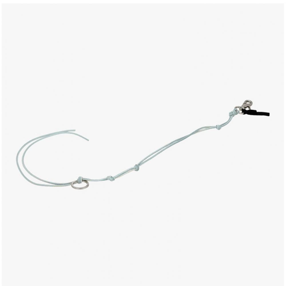 Hourlegashi A4248lpb Radon Pale Blue Keychain Leather Necklace