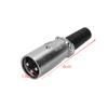 Battery Charger Port 3 Pin Inline Connector Jack Socket With Cap For Electric Scooter E-Wheelchair Microphone Connectors Adapter