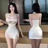 Sex Clothes No-take-off Pajamas Seduction Couple Cute Pure Desire Sexy Underwear Women's Suspender Skirt 2737