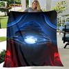 New Cartoon Mortal Kombat Flannel Throw Blanket Soft Warm for Living Room Bedroom Beds Sofa Decor Gift