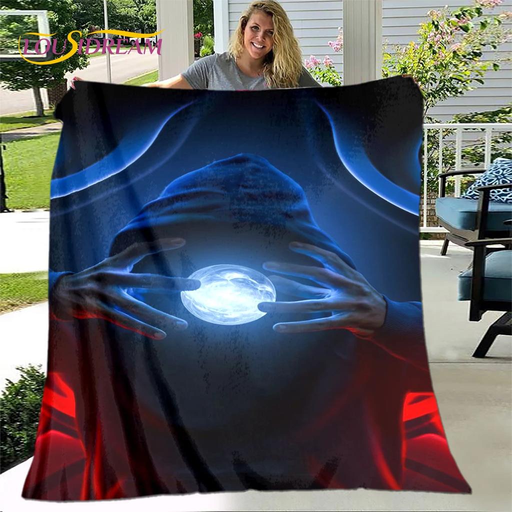 New Cartoon Mortal Kombat Flannel Throw Blanket Soft Warm for Living Room Bedroom Beds Sofa Decor Gift
