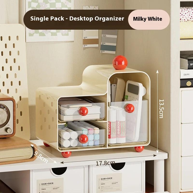 

Multi Drawer Desktop Organizer, Colorful Storage for Stationery Makeup Jewelry | Dorm Desk Organizer, Stackable Cosmetic Drawers