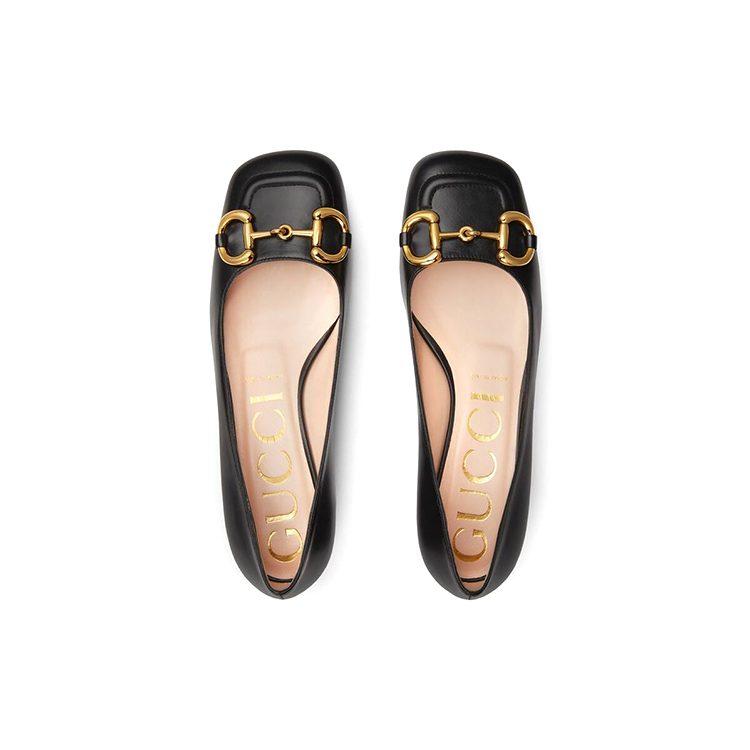 Gucci Horsebit Ballet Flat Black Leather Women's 645600 C9D00 1000
