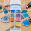 Flexible Geometry Tray Mold Multi-purpose Cup Mat Mold Casting Molds Plaster Mold  Home Decorations