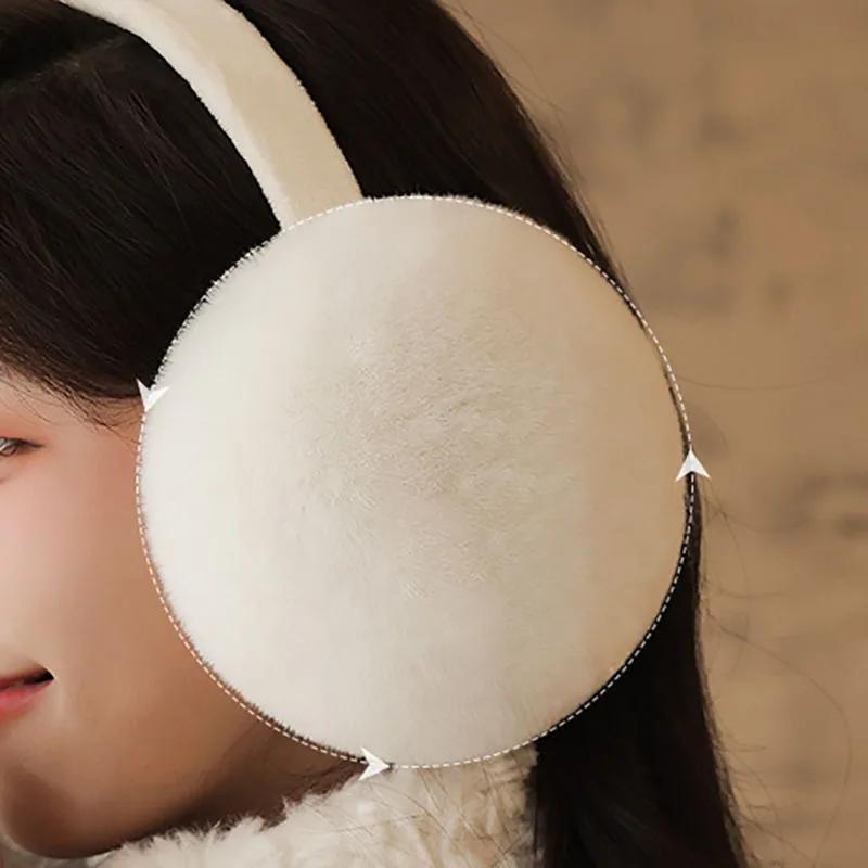 Solid Soft Plush Ear Keep Warmer Winter Earmuffs for Women Men Fashion Outdoor Earflap Protection Ear-Muffs Cover Good Effect