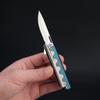 NEW Titanium Alloy Folding Knife D2 Blade Outdoor Camping Unboxing Portable High Hardness Kitchen Folding Knife