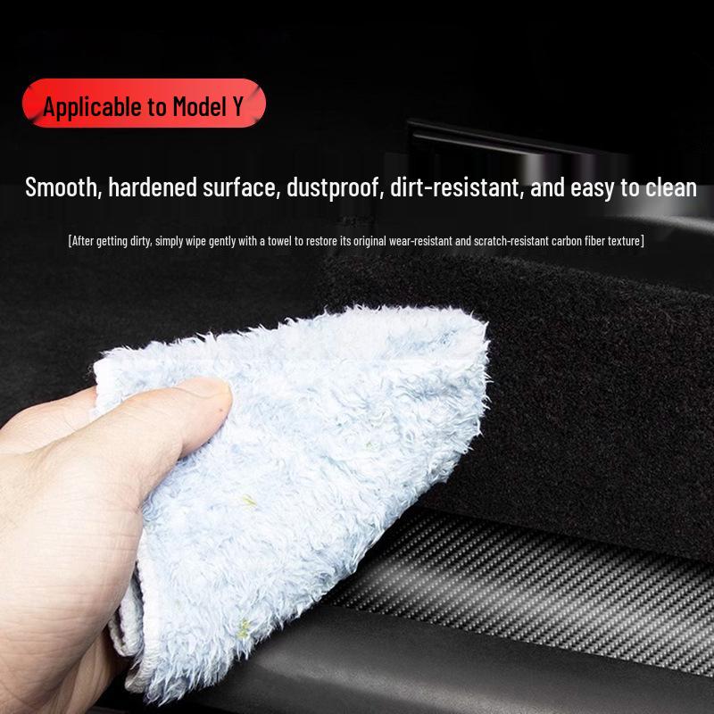 Tesla Model Y Carbonfaser Sitz-Trittschutz für vorne und hinten