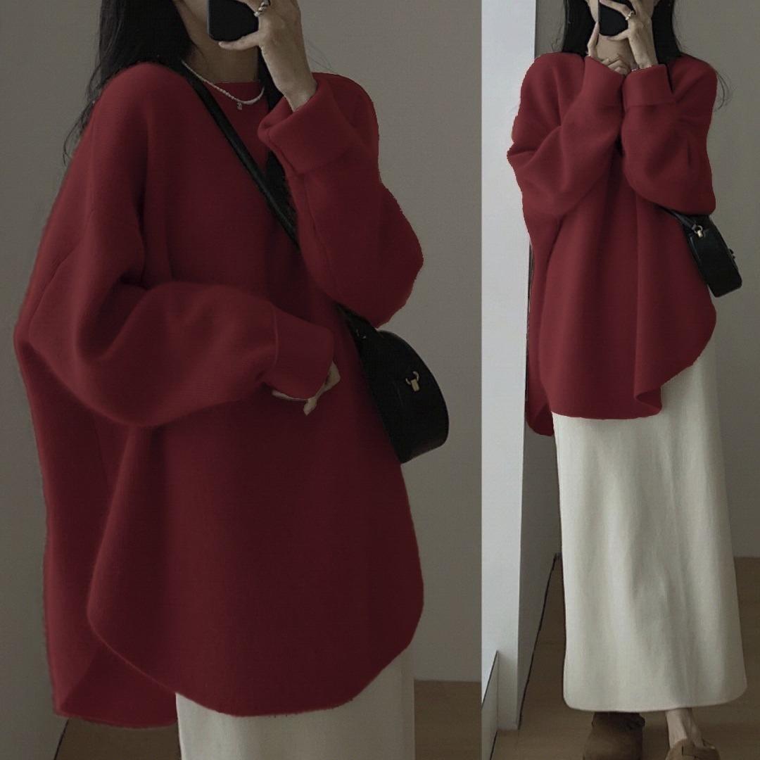 

Свитер женская осенняя одежда новинка осень и зима французский шик и красивый уникальный трикотажный свитер основа пуловер внутренний верх One Size