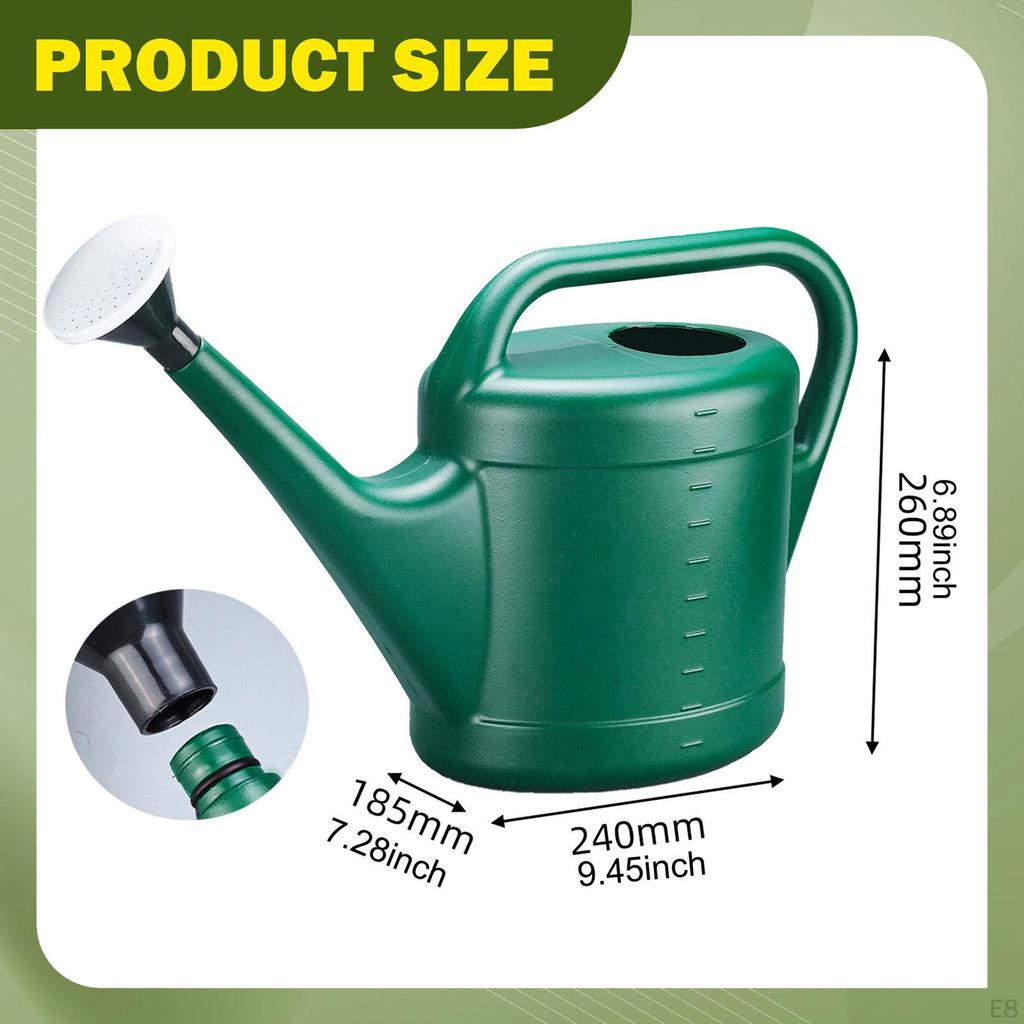 Garden Watering Can Gardening Tool Ergonomic Sprinkling Kettle Pot for Lawn, Farm House,