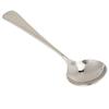 5Pcs Rustless Steel Dessert Spoon Polished Serving Spoon Flat Spoon Base Soup Ladle  Food Serving