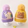 Autumn Winter Warm Beanie for Kids Boy Girl Cute Cartoon Dinosaurs  Bear Crochet Bonnet  Baby Photogrpahy Props Hat