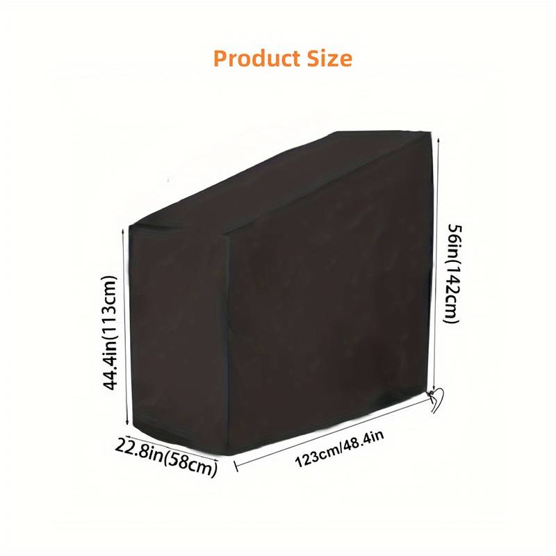 

Водонепроницаемый и пылезащитный чехол для велотренажера - Идеально подходит для использования в помещении/на улице, прочный полиэстеровый материал 123x58x142cm чёрный