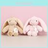Adorable Plush Bunny Toy Rabbit Cuddly Stuffed Animal Keychain For Girls Gifts