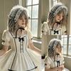 Fashion Lolitas Headbands Soft Durability Lolitas Lace Bows Hair Band With Music Notes for Costume Event