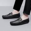 Men's Genuine Leather Loafers: British Style Slip-On Driving Moccasins with Soft Sole