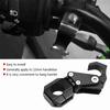22mm Unversal Motorcycle Handlebar Hook for         ;Black: