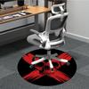 1pc Skull Crossbones Chair Carpet for Office, Round Non Slip Durable Large Size Office Carpet, Suitable for Office