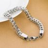 European & American 6MM Stylish Double Layer Dragon Bone Titanium Stainless Steel Women's Bracelet