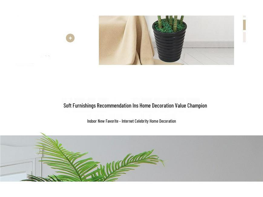 Large Artificial Green Plants - Floor-Standing Bionic Trees and Flowers for Indoor Decoration