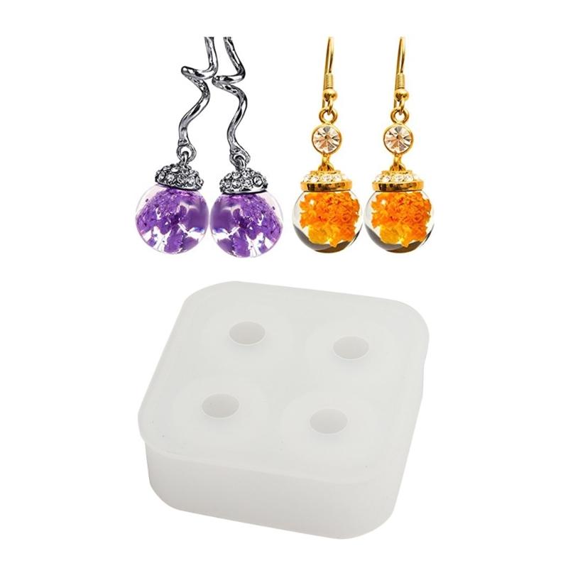 3D Small Round Ball Silicone Molds Epoxy Resin Mold DIY Craft Keychain Bracelet Mold Handmade Jewelry Making Tool