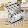 High-quality Stainless Steel Pasta Machine, No Laborious Manual Operation,Adjustable Thickness Setting,Double Wide Noodle Cutter