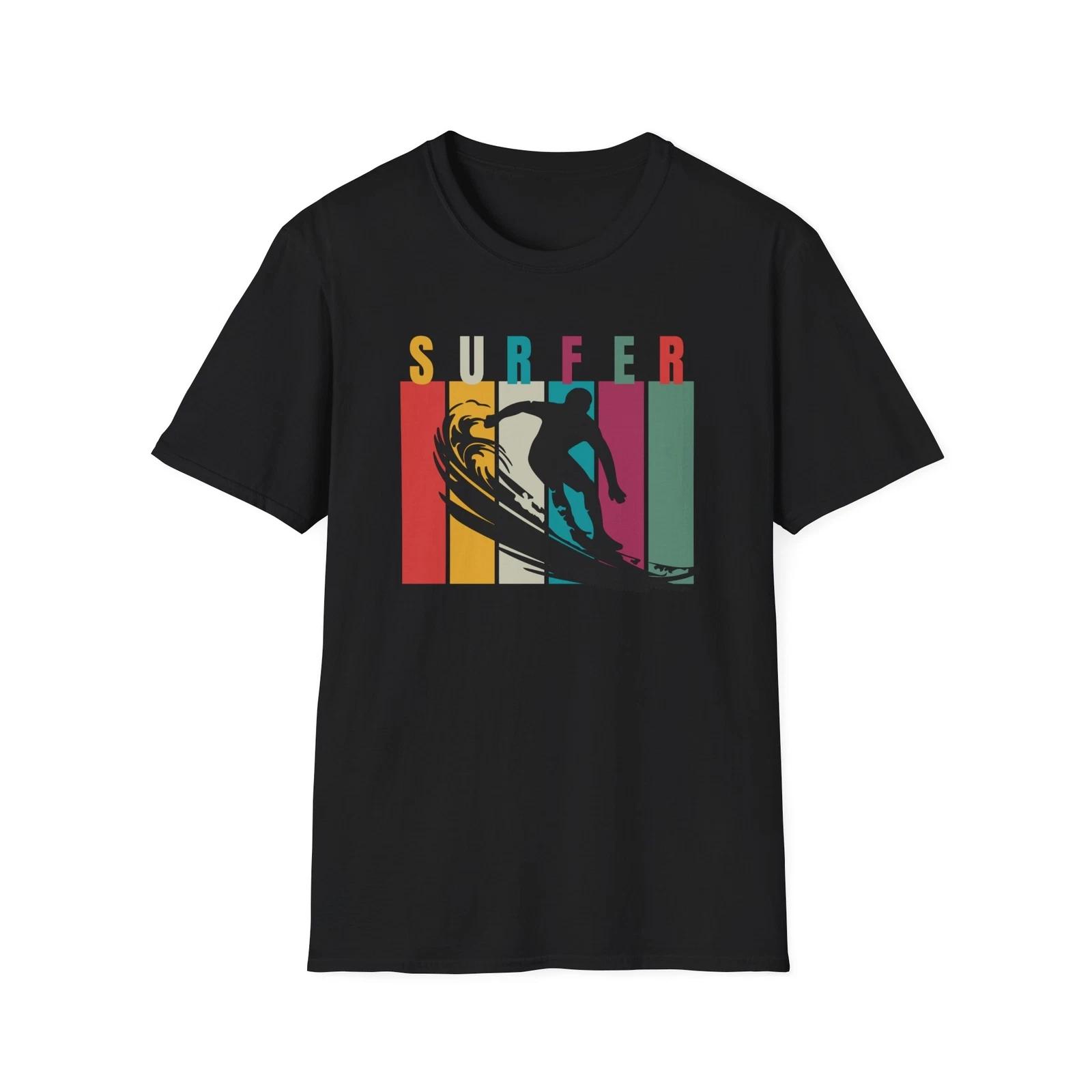 Surfing Vibes T shirt, Beachwear, Summer Fashion, Gift for Surfers 4XL