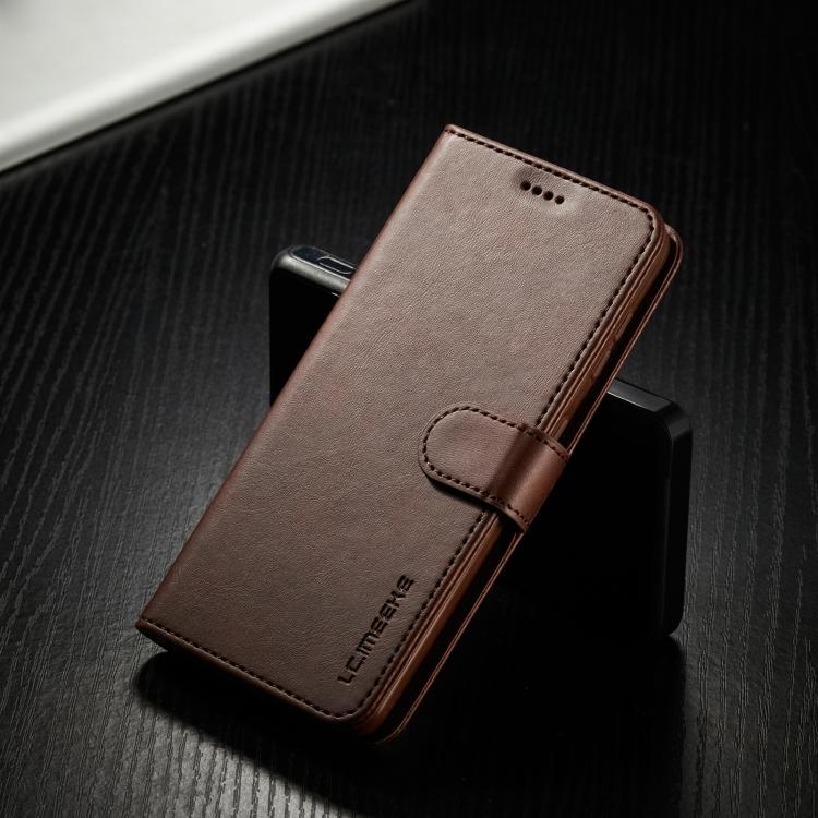For Samsung Galaxy S21 5G LC.IMEEKE Calf Texture Horizontal Flip Leather Case with Holder & Card Slots & Wallet