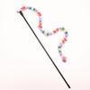 Colored Rope Plush Rope Cat Teasing Stick Toy Cat Bite Rope Pet Toys