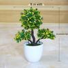 Creative Home Decor: Artificial Bonsai Grass Balls and Mini Cherry Snow Ball Trees