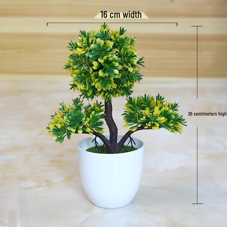 Creative Home Decor: Artificial Bonsai Grass Balls and Mini Cherry Snow Ball Trees