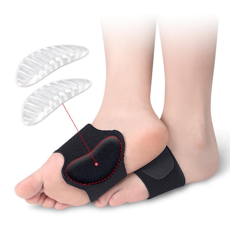 Unisex High Arch Support Insoles: Shock Absorption, Metatarsal Relief, Flat Foot, In/Out Toe Alignment