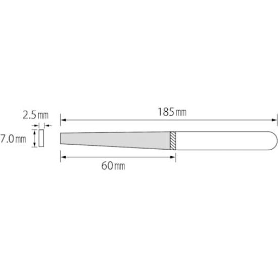 EBI Metalworking Diamond Set of K10HI File, 10, Flat,