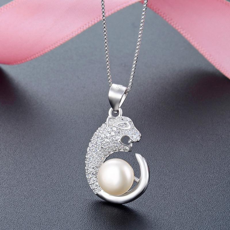 Lindon 925 Sterling Silver Classic Women Necklace Pendant Zircon Fashion Gift