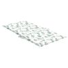 Low Back Cushions 4 Pcs Leaf Pattern Fabric