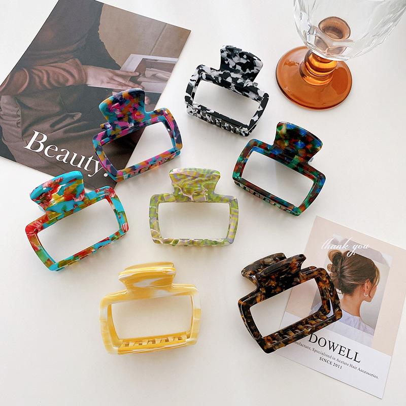 Hair Elegant Acetate Claw Clip With Minimalist Design For Effortless Perfection Updo