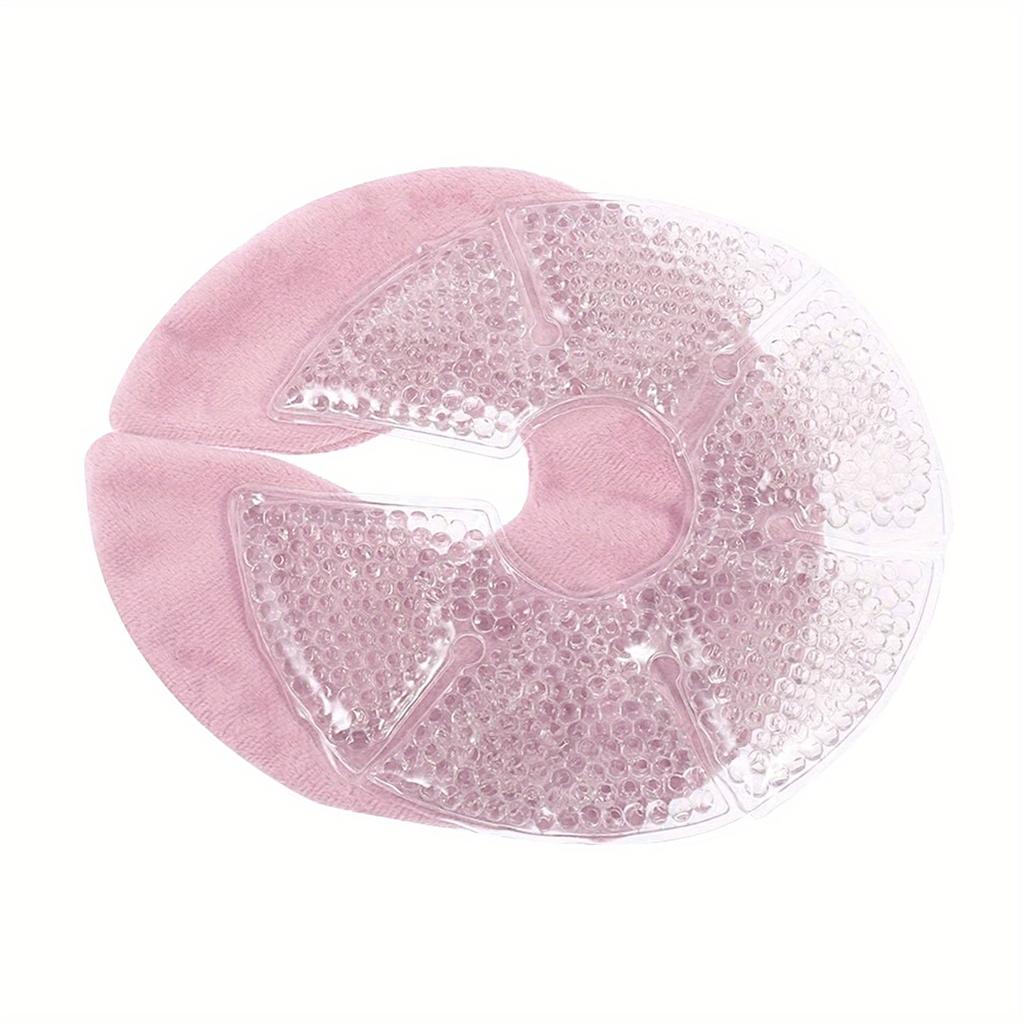 Large Gel Bead Breast Ice Packs - Hot/Cold for Pain Relief, Breastfeeding Essentials, -Grade PVC, Breast Cooling/Heat Pads,