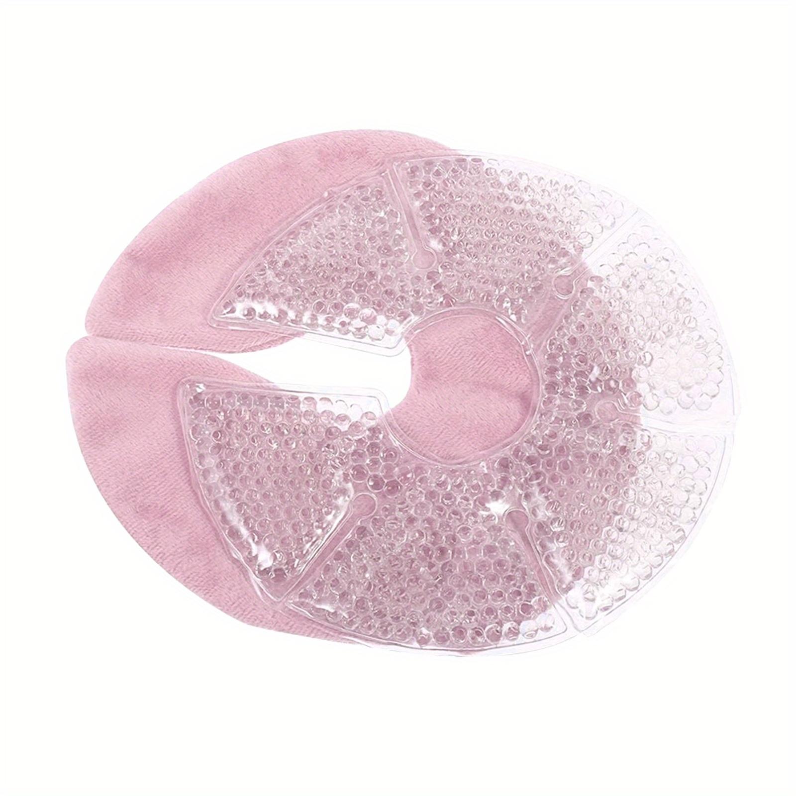 

Large Gel Bead Breast Ice Packs - Hot/Cold for Pain Relief, Breastfeeding Essentials, -Grade PVC, Breast Cooling/Heat Pads,