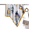 Soft Color Leaf Shadow Simulation Silk Printing Large Square Scarf Silk Scarf 90 Shawl Head Scarf Neck Protection Scarf Decorative Scarf