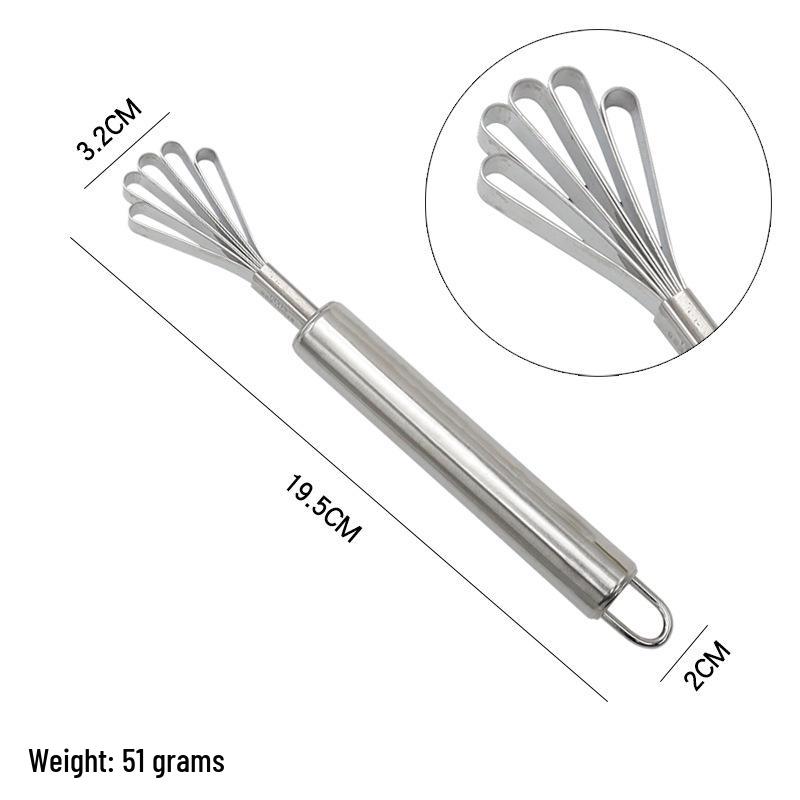 

Stainless Steel Coconut Meat Grater & Fruit Seed Remover with Fish Scale Scraper and Spoon Digger