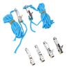 Rope Adjuster Easy Control Quick Adjustment Secure Fixation Cord Tensioner with Rope and Box for Camping Boating
