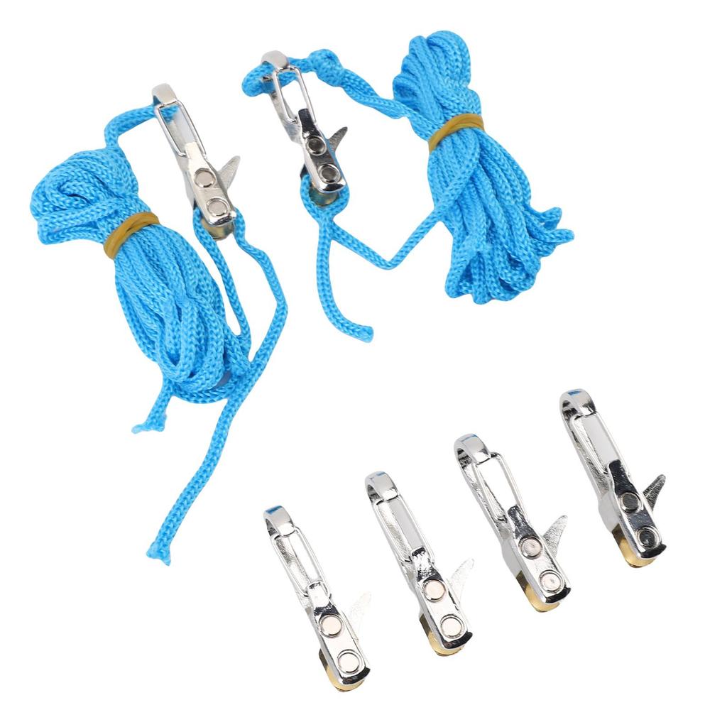 Rope Adjuster Easy Control Quick Adjustment Secure Fixation Cord Tensioner with Rope and Box for Camping Boating