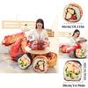 Cute Cartoon Style Sushi Egg Tart Plush Pillow Perfect Christmas Gift