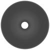 Ceramic Wash Basin Dark Grey Round